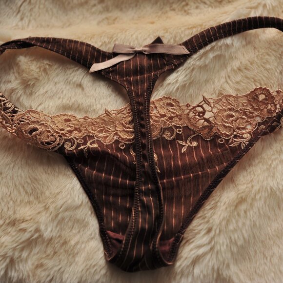 !pcs Acousma Vintage Nylon Embroidery Floral Cute Thong - Picture 15 of 15